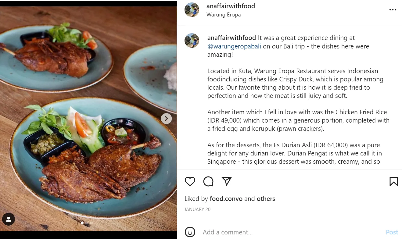 Screenshot: An Affair With Food