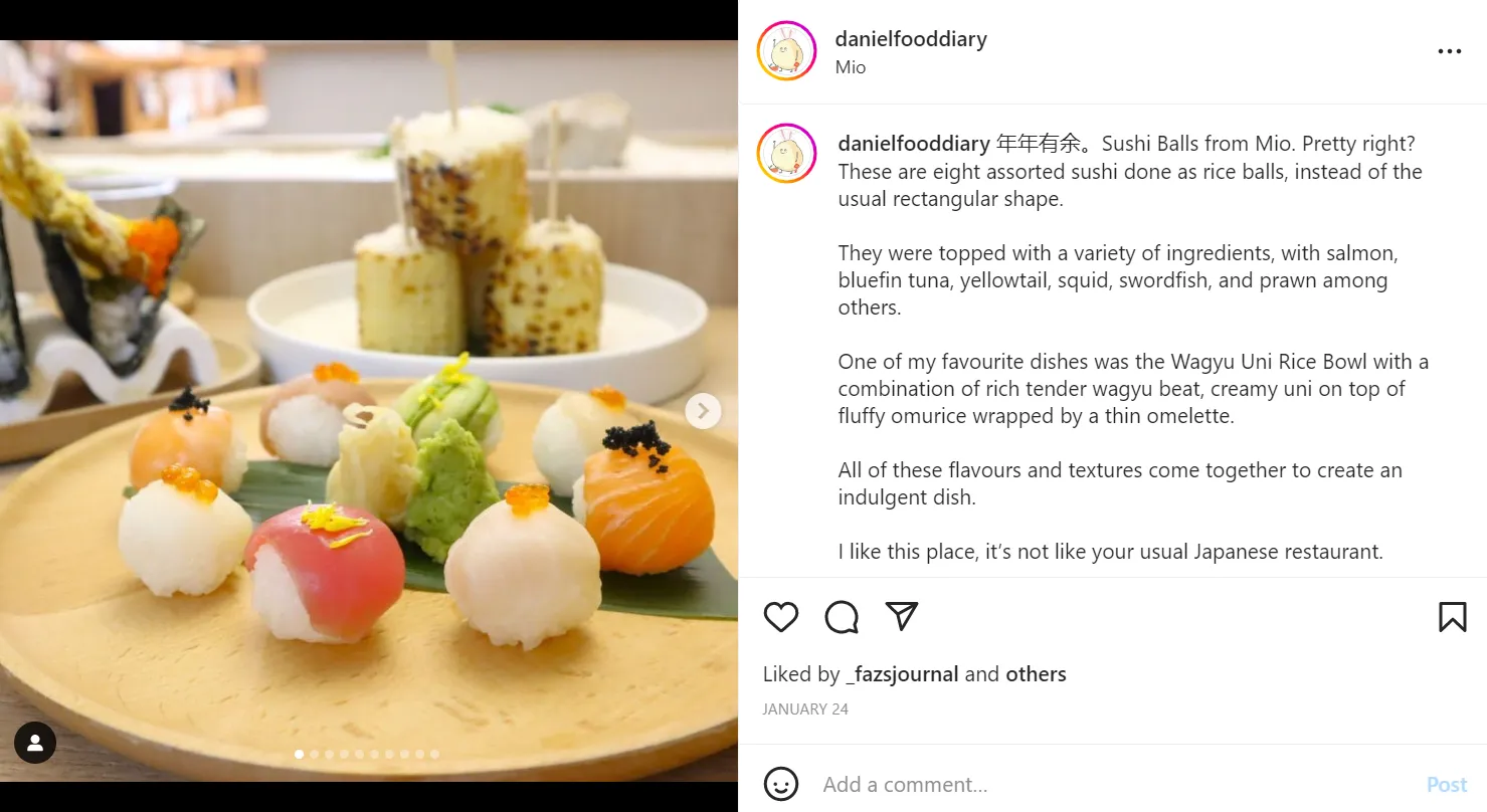 Screenshot: Daniel Food Diary