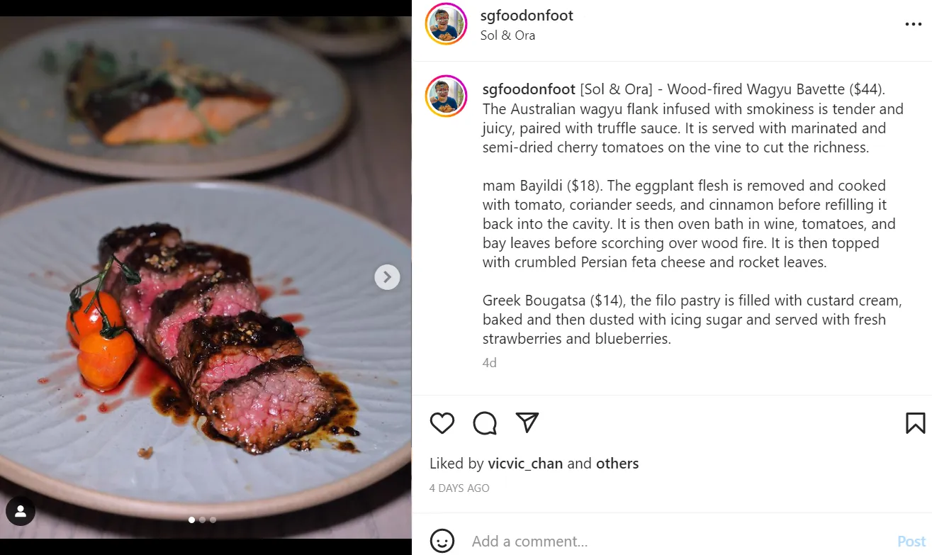Screenshot: SG Food on Foot