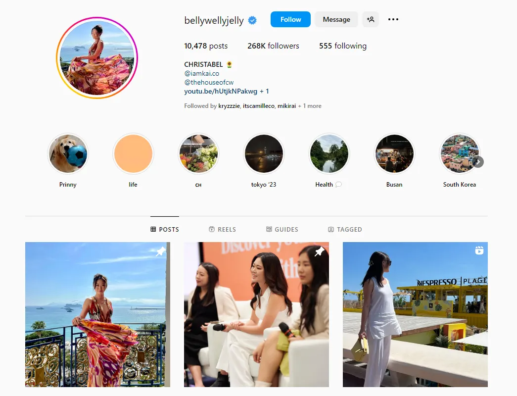 Screenshot: Christabel Chua – @bellywellyjelly