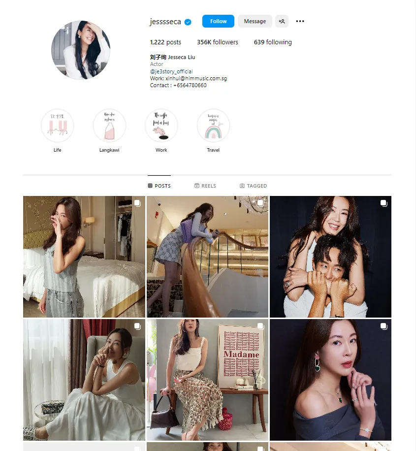Screenshot: @jesssseca | 356k followers