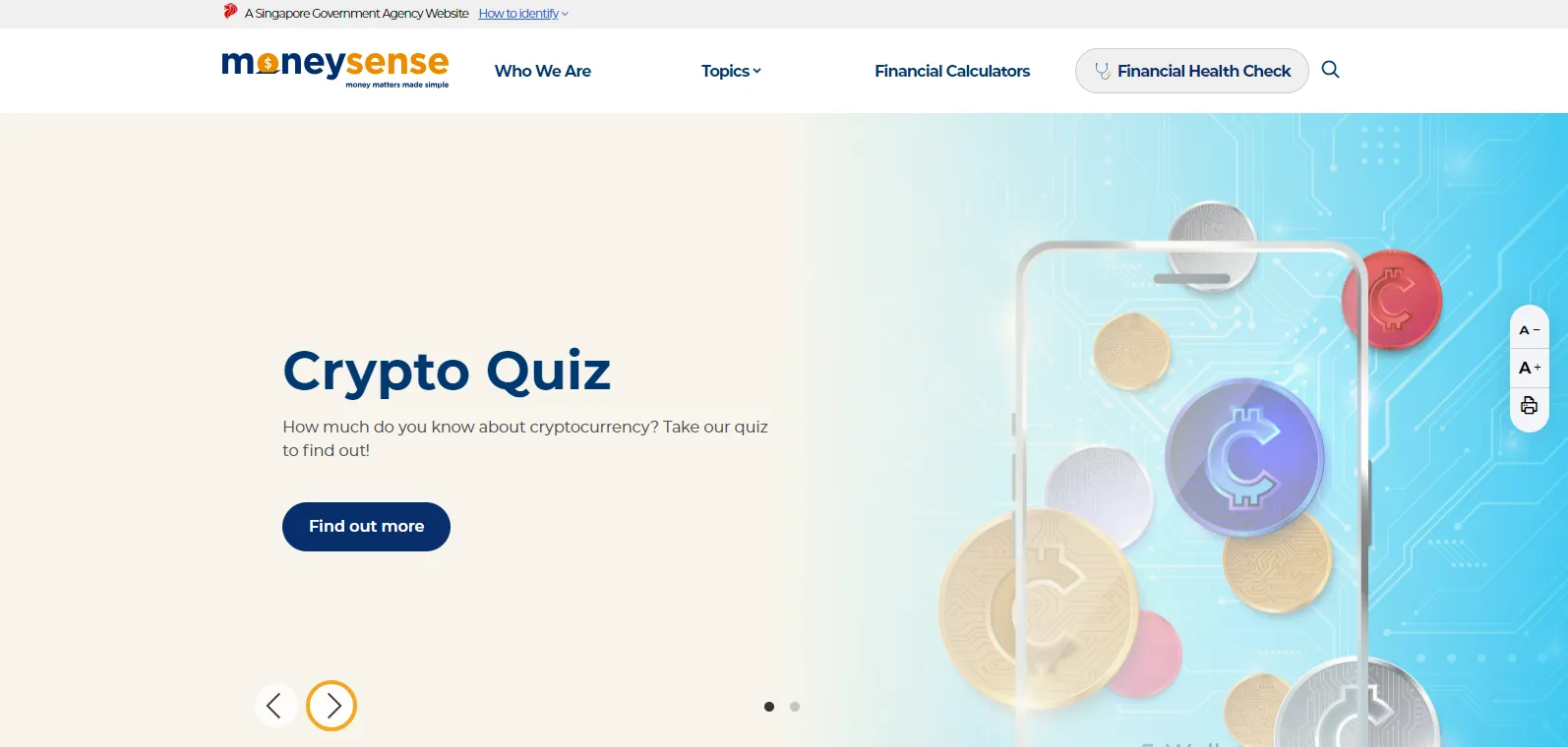 Screenshot: MoneySense