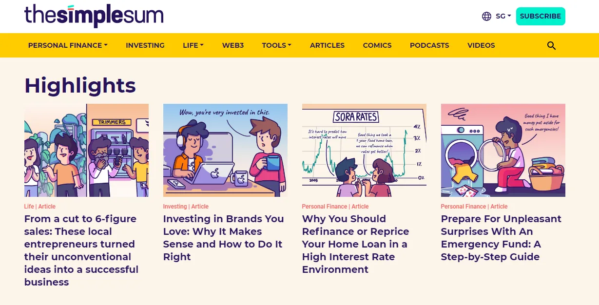 Screenshot: The Simple Sum