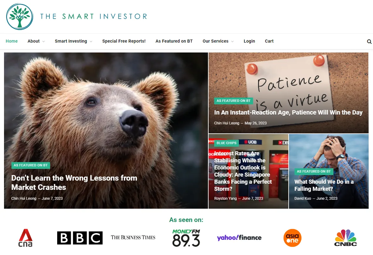 Screenshot: The Smart Investor SG
